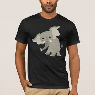 Neugieriger Cartoon Elephant T - Shirt