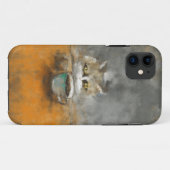 Neugieriger Cat & Coffee Art Mobile-Fall Case-Mate iPhone Hülle (Rückseite (Horizontal))