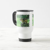 Neugieriger Chipmunk-Plastikreise-Tasse Reisebecher (Vorderseite Links)