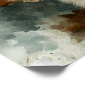 Neugieriger Corgi Herbstblick Poster (Ecke)