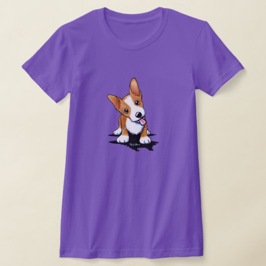 Neugieriger Corgi Puppy-T - Shirt (Ablage )