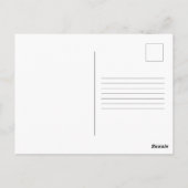 Neugieriger Donkey im Südwesten der Wüstenlandscha Postkarte (Rückseite)