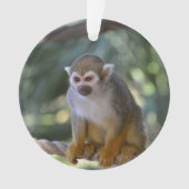 Neugieriger Eichhörnchen-Affe Ornament (Vorderseite)