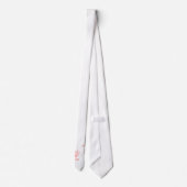 Neugieriger Flamingo Krawatte (Rückseite)