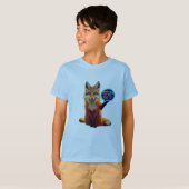 Neugieriger Fox-Fragezeichen-T - Shirt (Vorne ganz)