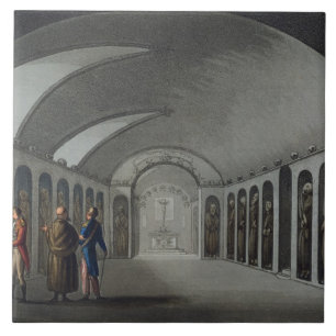 Neugieriger Friedhof unter dem Capuchin-Kloster, Fliese