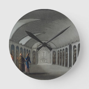 Neugieriger Friedhof unter dem Kapuzinerkloster, N Runde Wanduhr