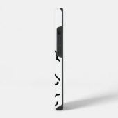 neugieriger Hahn iPhone Hülle (Linke Seite)