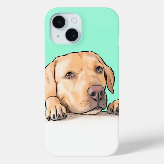 Neugieriger Hund Case-Mate iPhone Hülle (Rückseite)