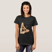 Neugieriger Hund Welsh Corgi T-Shirt (Vorne ganz)