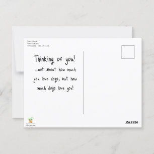 Neugieriger Junge und seine fantastischen Tiere Postkarte