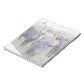 Neugieriger junger Schwarzer Angus Notizblock (Rotiert)