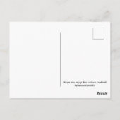 Neugieriger Kardinal Postcard Postkarte (Rückseite)