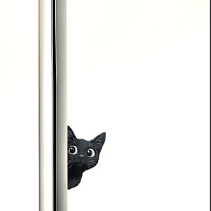 Neugieriger Kitty Cat Flüchtige Blick Funny Sticke Aufkleber