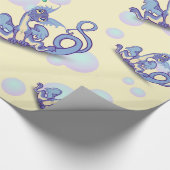 Neugieriger Kleiner Drache Geschenkpapier (Ecke)