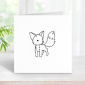 Neugieriger Little Fox 1x1 Gummistempel