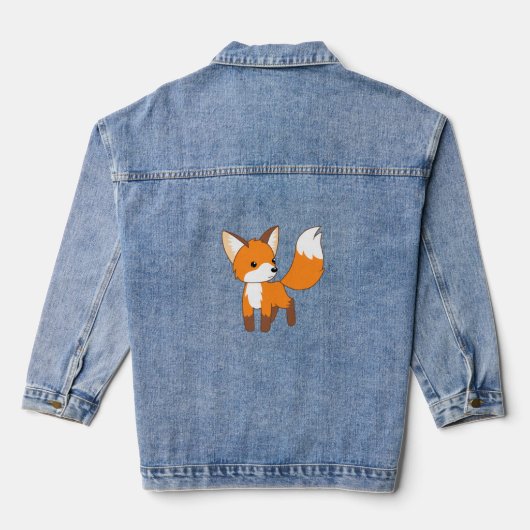 Neugieriger Little Fox Jeansjacke (Rückseite)