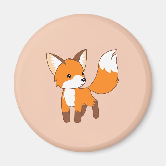 Neugieriger Little Fox Magnet (Vorne)