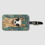 Neugieriger Llama Gepäcktag - Spaß Gepäckanhänger (Vorderseite (Horizontal))