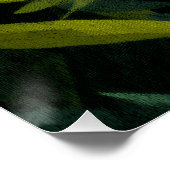 Neugieriger Panda Bambus Spähen Poster (Ecke)