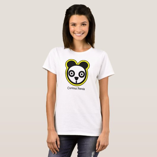 Neugieriger Panda T-Shirt (Vorne ganz)