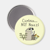 Neugieriger Raccoon Magnet (Vorderseite/Rückseite)