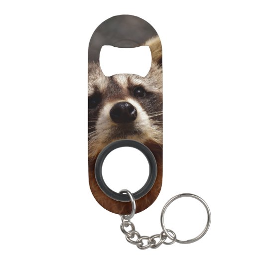 Neugieriger Raccoon Mini Flaschenöffner (Rückseite)