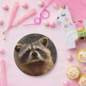 Neugieriger Raccoon Pappteller (Party)