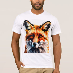 Neugieriger Red Fox Peeking T - Shirt