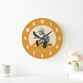 Neugieriger Roboter sieht seinen ersten Butterfly- Große Wanduhr (Zuhause)