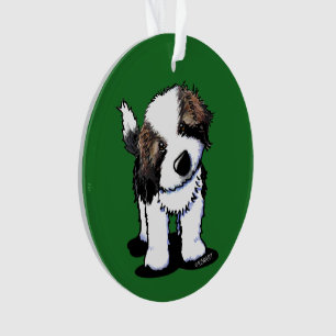 Neugieriger Saint Bernard Ornament