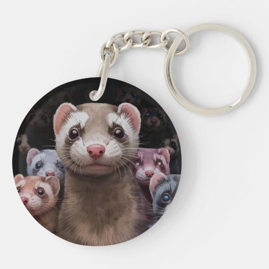 Neugieriger Schlüsselanhänger (Rückseite)