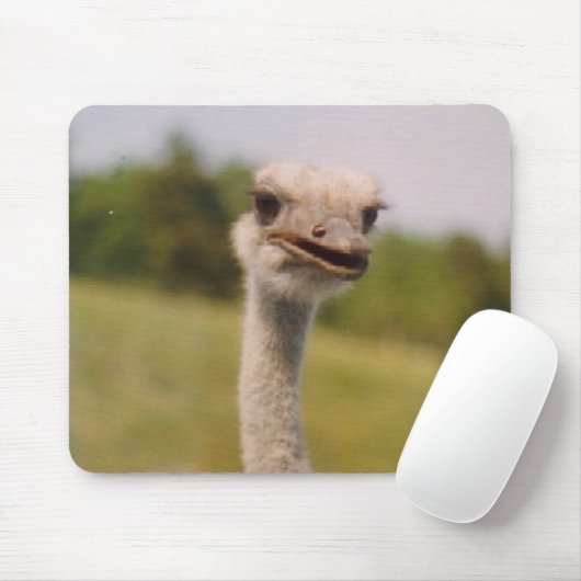 Neugieriger Strauß Mousepad (Mit Mouse)