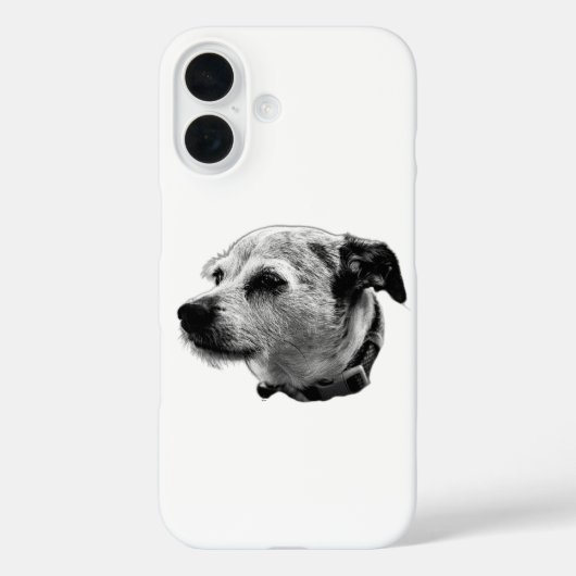 Neugieriger Terrier Mix iPhone Case (Rückseite)