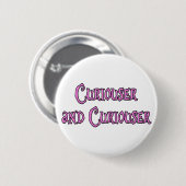 Neugieriger und neugieriger button (Vorne & Hinten)