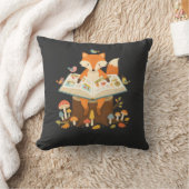 Neugieriger Waldleser Kissen (Decke)