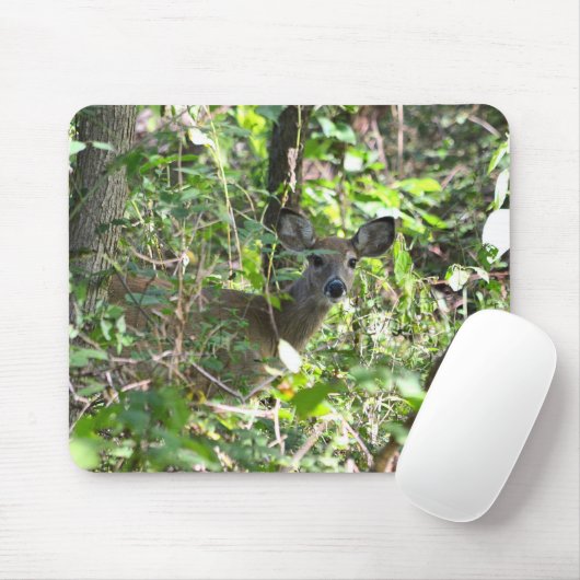 Neugieriger Whitetail Deer Mousepad (Mit Mouse)