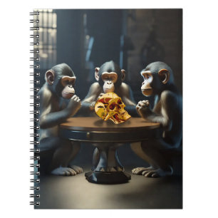 Neugieriges Apes-Notebook Notizblock