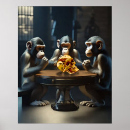 Neugieriges Apes Poster