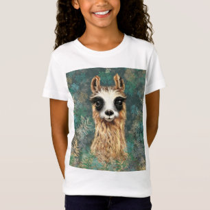 Neugieriges Baby Llama Funny T - Shirt-Geschenk T-Shirt