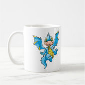 Neugieriges blaues Scorchio Kaffeetasse (Links)