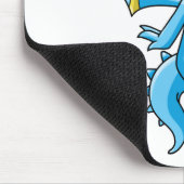 Neugieriges blaues Scorchio Mousepad (Ecke)