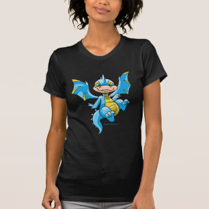 Neugieriges blaues Scorchio T-Shirt