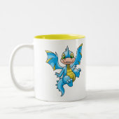 Neugieriges blaues Scorchio Zweifarbige Tasse (Links)