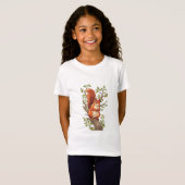 Neugieriges Eichhörnchen. Design T-Shirt (Vorne ganz)