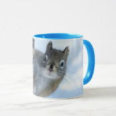 Neugieriges Eichhörnchen, von einem Baum herbeizau Tasse (VorderseiteRechts)