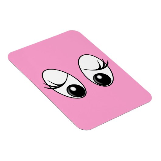 Neugieriges Eyes Custom Colors Magnet (Rechte Seite)