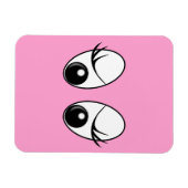 Neugieriges Eyes Custom Colors Magnet (Horizontal)