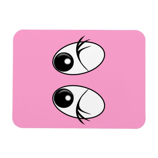 Neugieriges Eyes Custom Colors Magnet (Horizontal)