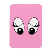 Neugieriges Eyes Custom Colors Magnet (Vertikal)